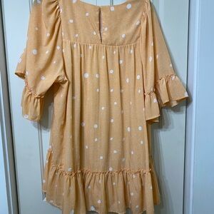 Entro peach with polka dots dress super cute all occasions
